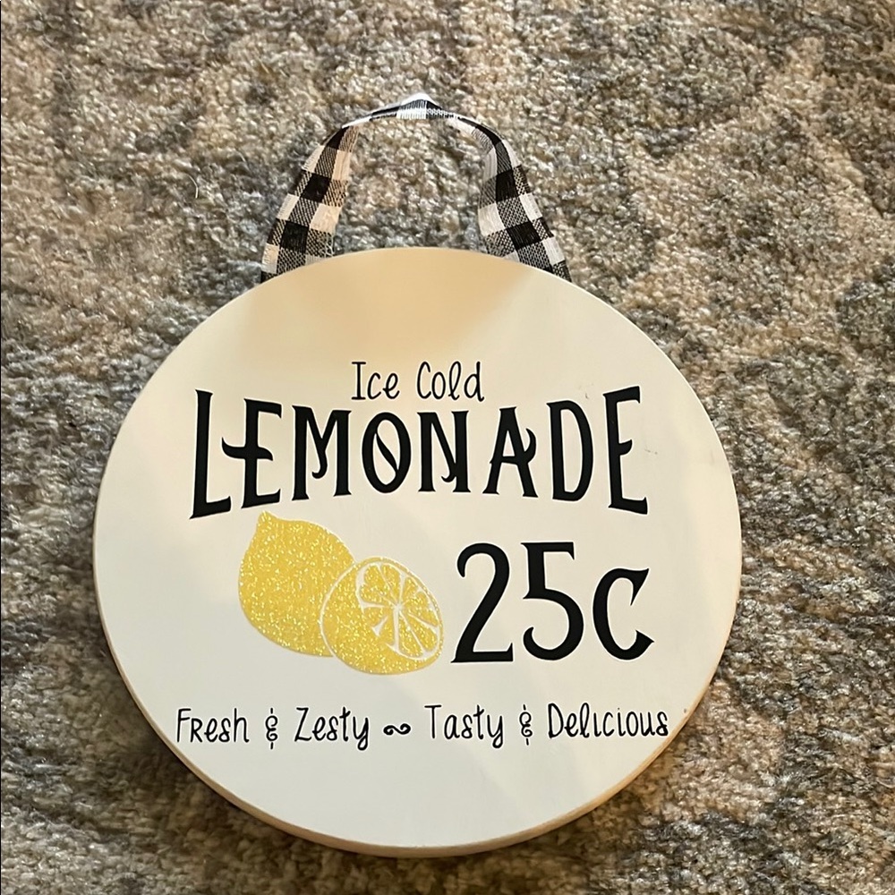 Ice Cold Lemonade Sign